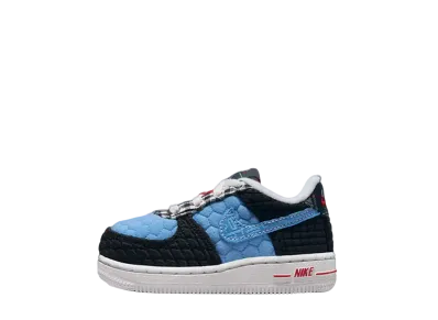 Nike TD Air Force 1 Low LV8 "Black/University Blue"