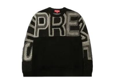 Supreme Chenille Logo Sweater "Black"