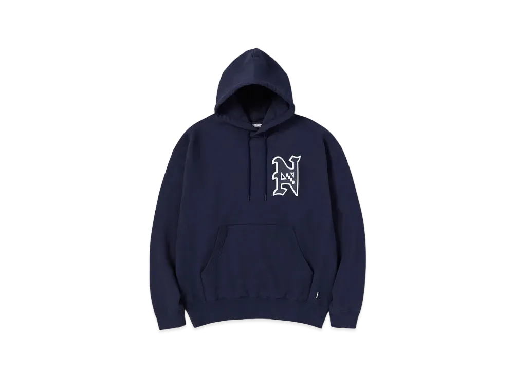 NEIGHBORHOOD College-S Hooded LS . CO "Navy"