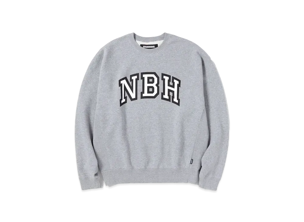 NEIGHBORHOOD College-S Crewneck LS . CO "Gray"