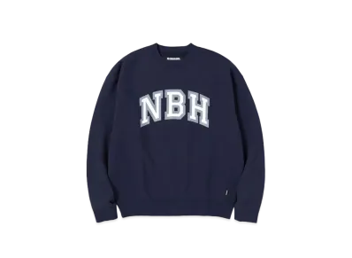 NEIGHBORHOOD College-S Crewneck LS . CO "Navy"