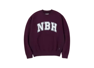NEIGHBORHOOD College-S Crewneck LS . CO "Burgundy"