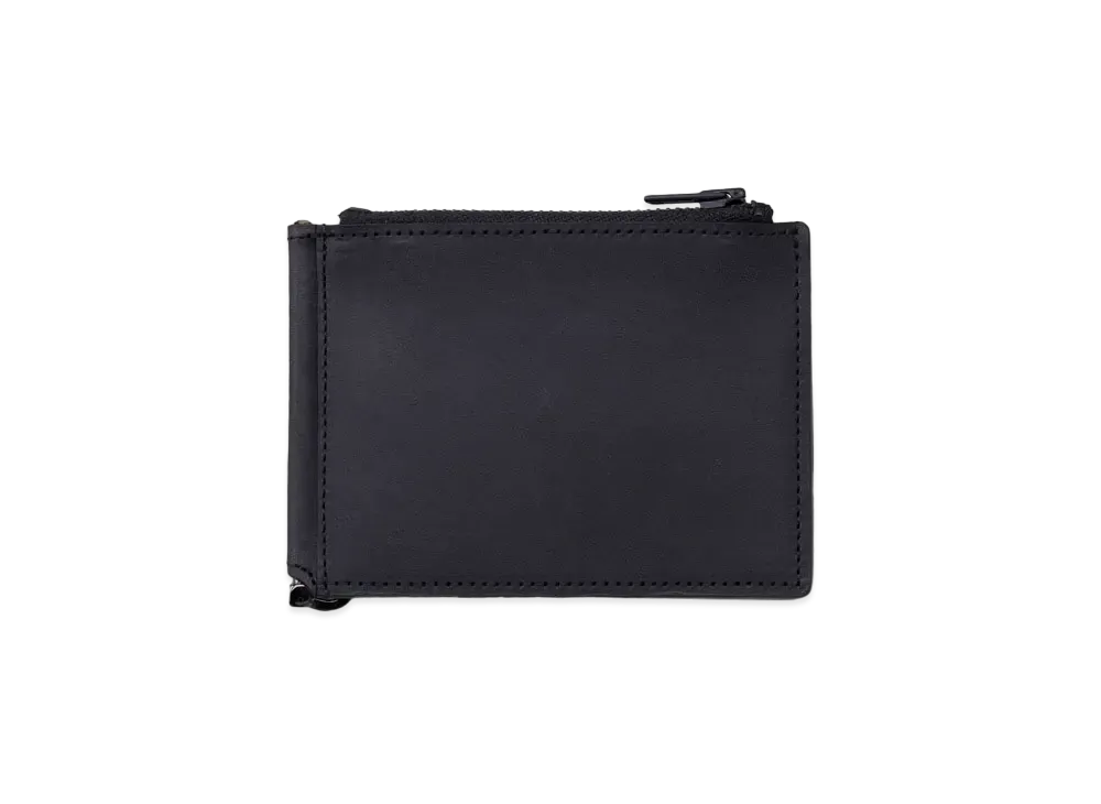 NEIGHBORHOOD PORTER . Leather Clip Wallet . CL "Black"