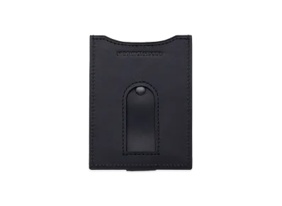 NEIGHBORHOOD PORTER . Leather Money Clip . CL "Black"
