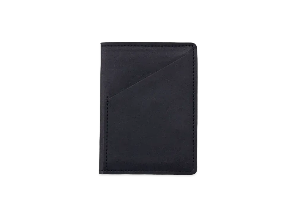 NEIGHBORHOOD PORTER . Leather Card Case . CL "Black"