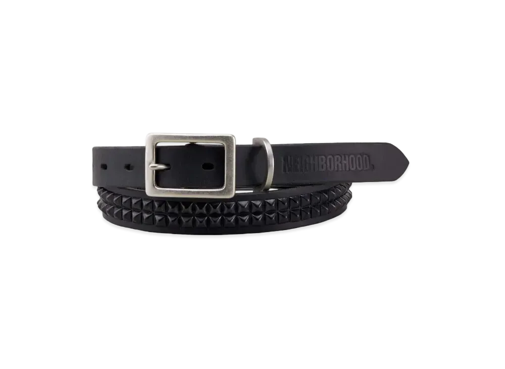 NEIGHBORHOOD Double Studs Belt . CL "Black"