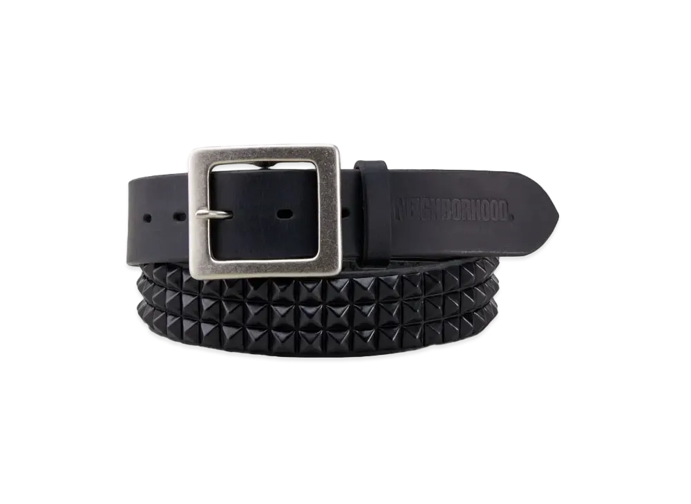 NEIGHBORHOOD Triple Studs Belt . CL "Black"