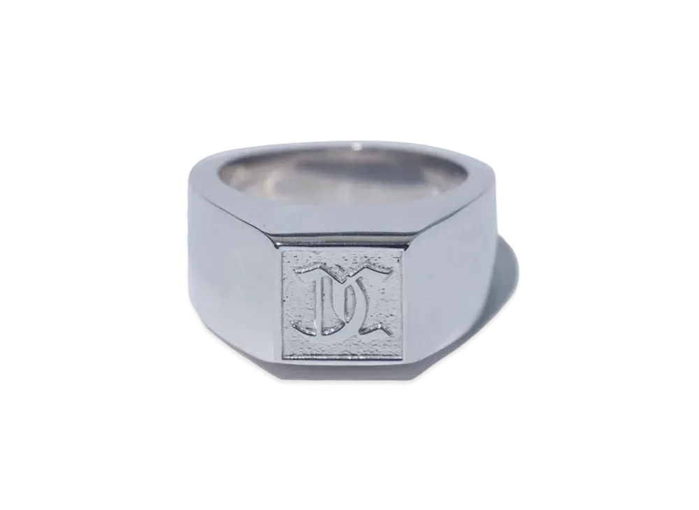 XLARGE x GRILLZ Jewelz Old English Ring "Silver"