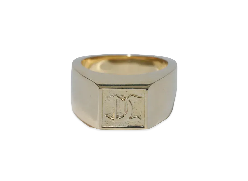 XLARGE x GRILLZ Jewelz Old English Ring "Gold"