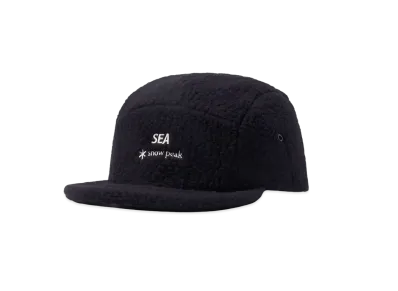 WIND AND SEA x Snow Peak Thermal Boa Fleece Cap "Black"