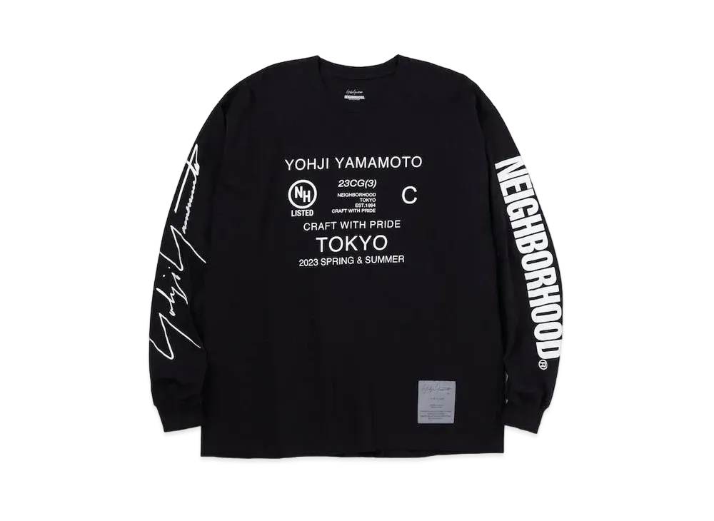 NEIGHBORHOOD x Yohji Yamamoto POUR HOMME TN . Crewneck LS . CO "Black"
