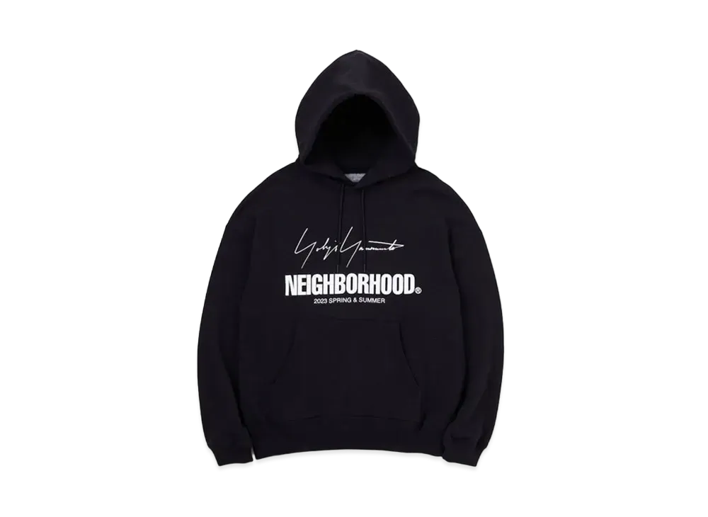NEIGHBORHOOD x Yohji Yamamoto POUR HOMME YN . Hooded LS . CO "Black"