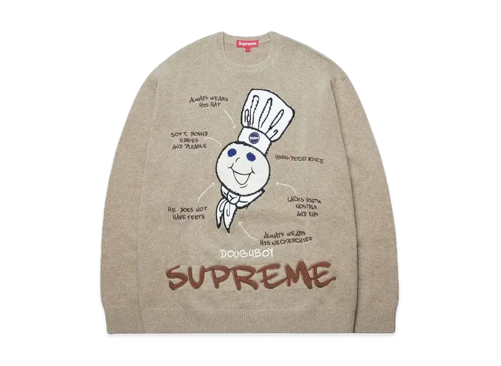 Supreme x Mitchell & Ness Doughboy Sweater "Beige"