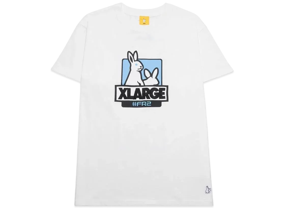XLARGE x FR2 Box Logo S/S T-shirt "White"