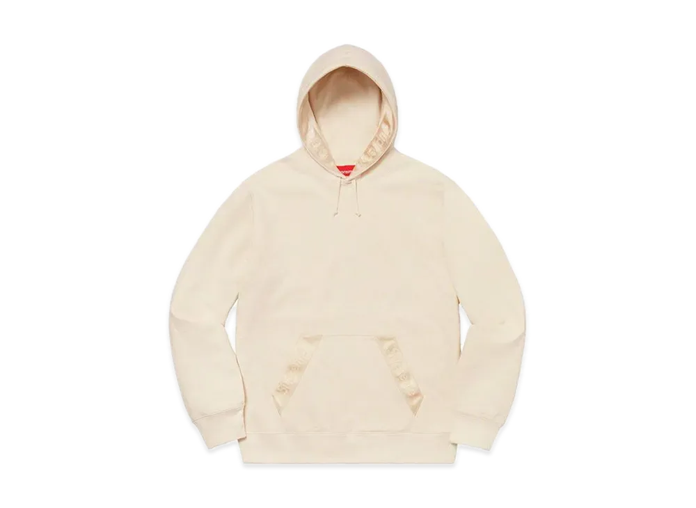 Supreme Tonal Webbing Hooded Sweatshirt "Natural"