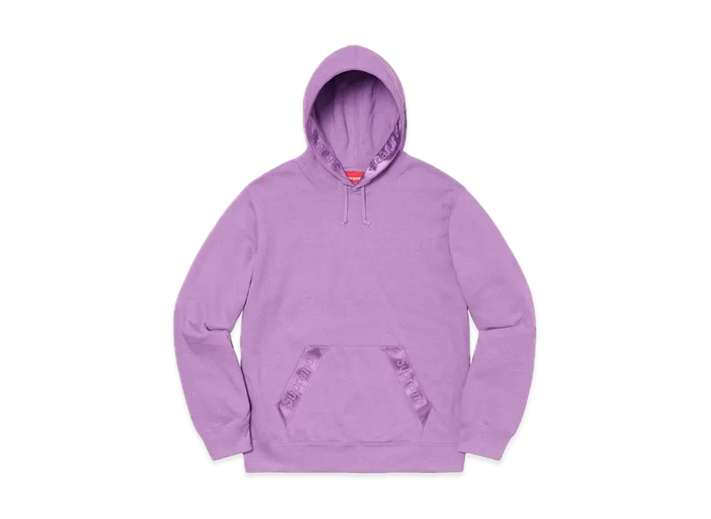 Supreme Tonal Webbing Hooded Sweatshirt "Violet"