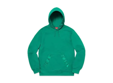 Supreme Tonal Webbing Hooded Sweatshirt "Dark Aqua"