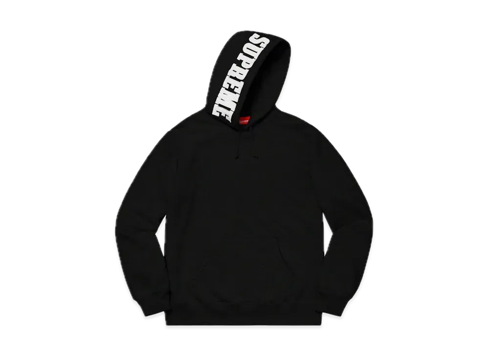 Supreme Mirrored Logo Hooded Sweatshirt "Black"