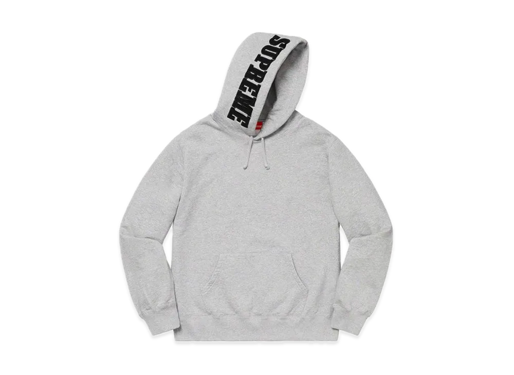 Supreme Mirrored Logo Hooded Sweatshirt "Heather Grey"