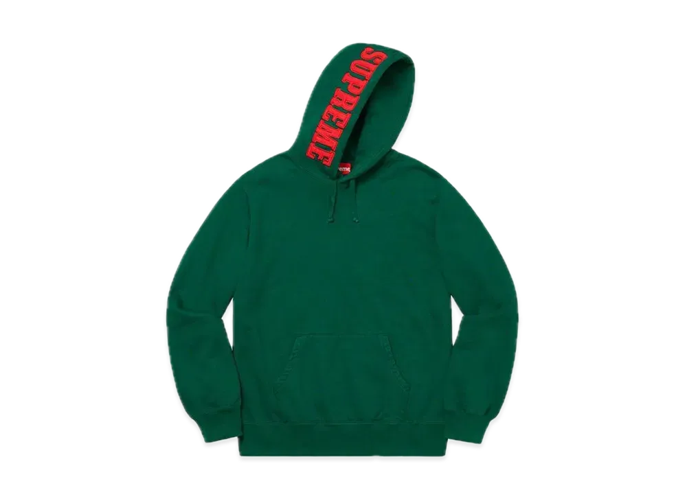 Supreme Mirrored Logo Hooded Sweatshirt "Dark Dreen"