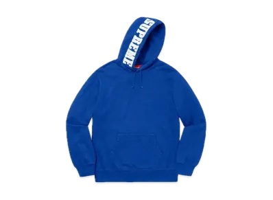 Supreme Mirrored Logo Hooded Sweatshirt "Royal"