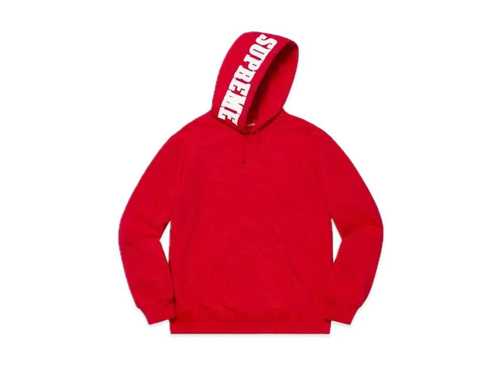 Supreme Mirrored Logo Hooded Sweatshirt "Red"