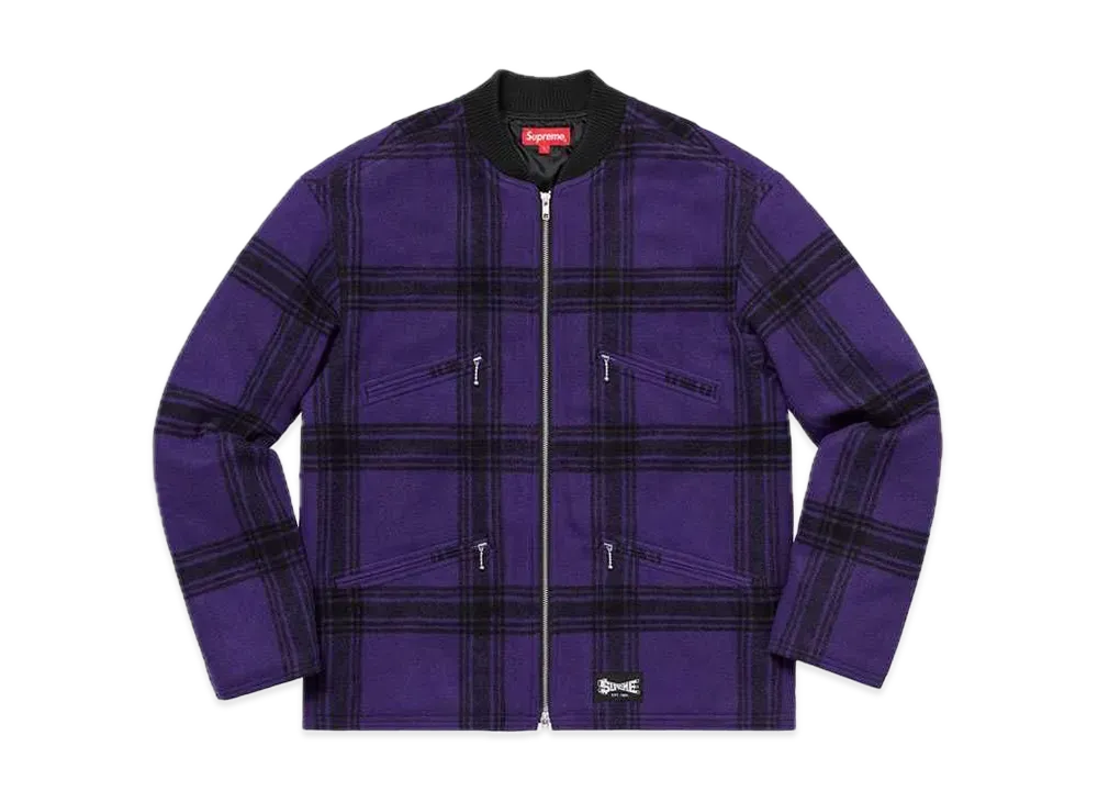 Supreme Zip Car Jacket "Purple"