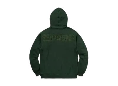 Supreme Studded Hooded Sweatshirt "Dark Green"