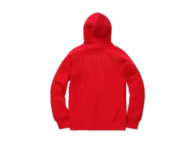 Supreme Studded Hooded Sweatshirt "Red"