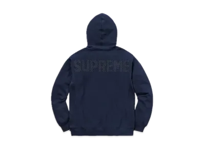 Supreme Studded Hooded Sweatshirt "Navy"