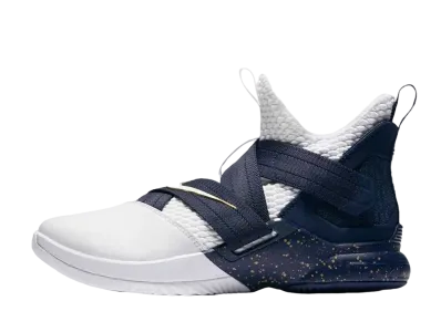 Nike LeBron Zoom Soldier 12 25 Straight "White/Midnight Navy"