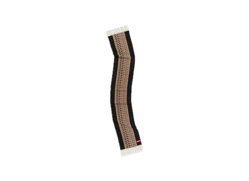 Supreme Logo Repeat Scarf "Black"