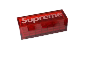 Supreme Aluminum Domino Set "Red"