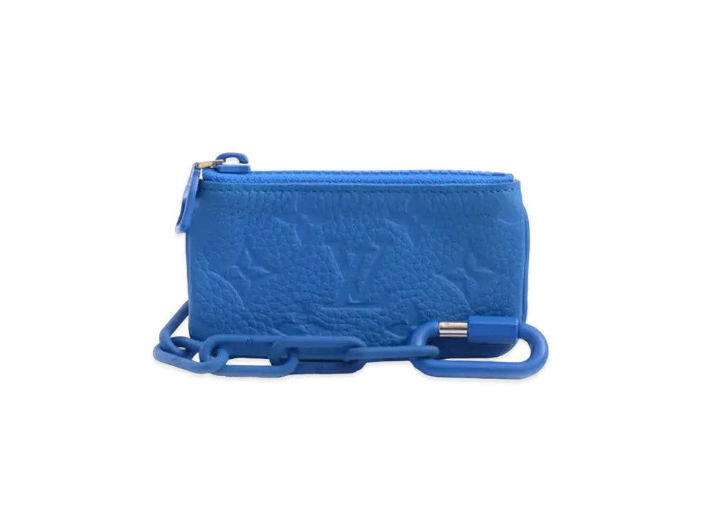 Louis Vuitton Pochette Cle Taurillon Monogram "Blue"