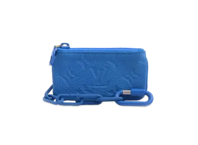 Louis Vuitton Pochette Cle Taurillon Monogram "Blue"
