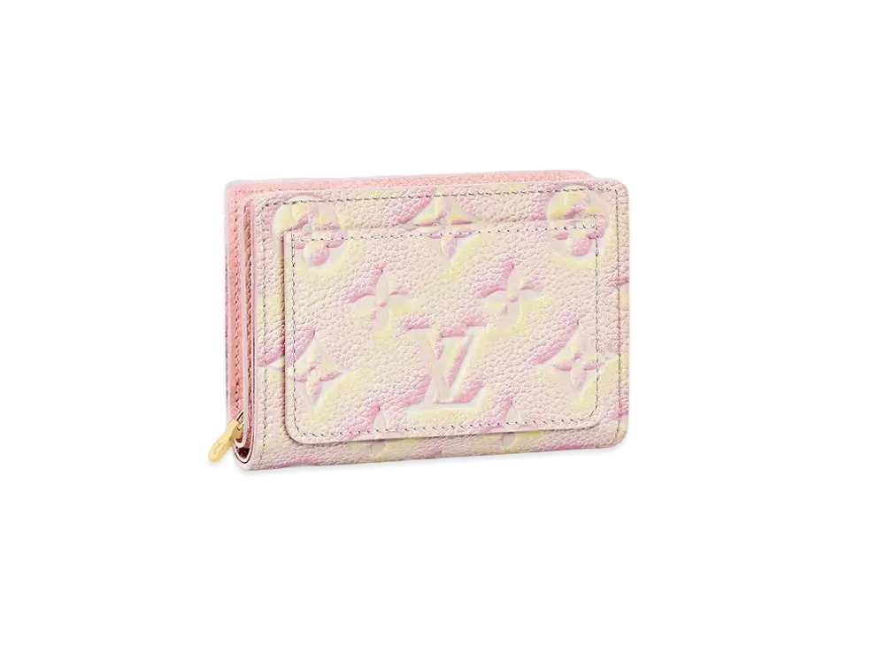 ルイヴィトン ポルトフォイユ・クレア モノグラム・アンプラント "ライト ピンク" M81529