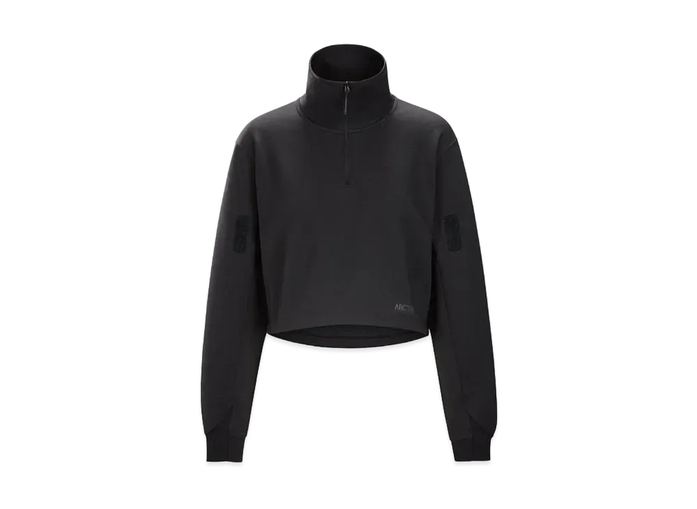 ARC'TERYX Women's System_A Lera Half Zip Neck Sweatshirt "Black" X000005710