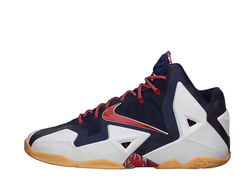 Nike LeBron 11 Independence Day "White/University Red"