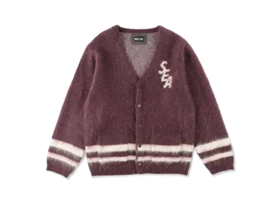 WIND AND SEA (S_E_A) Mohair Cardigan "Purple"