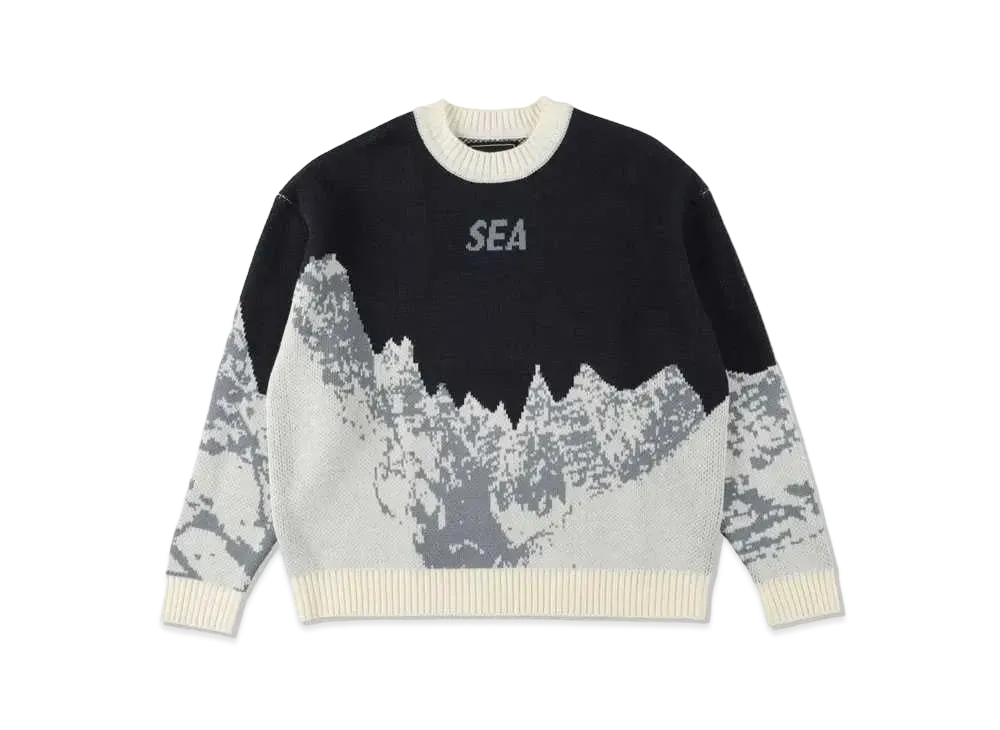WIND AND SEA Mt Snow Sweater "Blue"