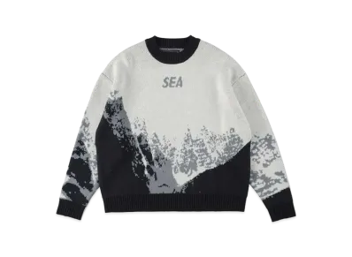 WIND AND SEA Mt Snow Sweater "White"