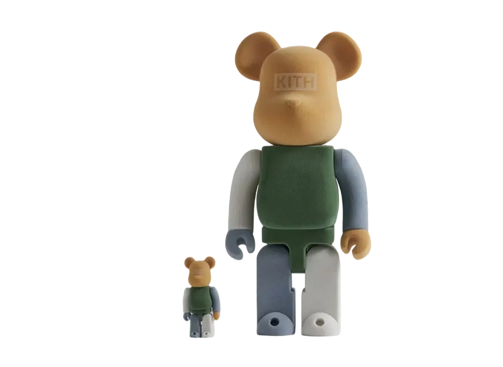 Kith x MEDICOM TOY Bearbrick 2022 Cypress (EU Exclusive) 100% x 400% Set