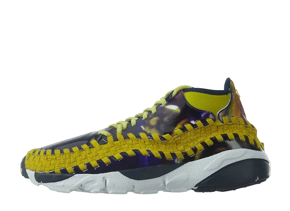 ナイキ エアフットケープ ウーブン チャカ ユース QS "ライト ミッドナイト ブリト シトロン"
