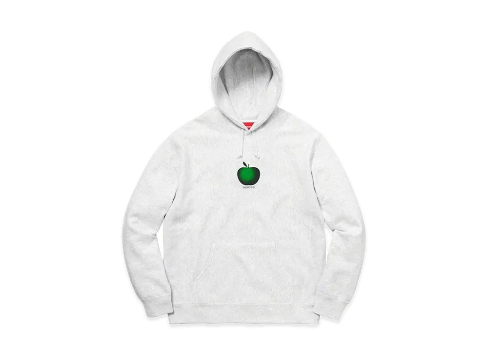 Supreme Apple Hooded Sweatshirt "Ash Grey"