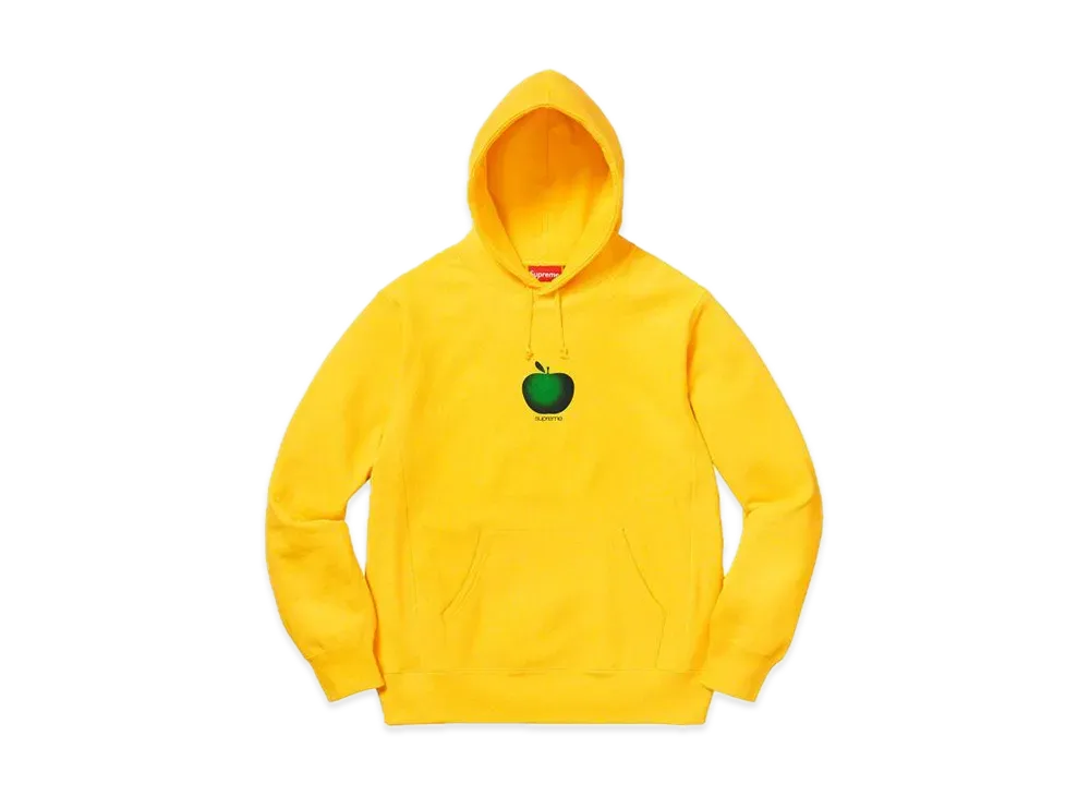 Supreme Apple Hooded Sweatshirt "Yellow"