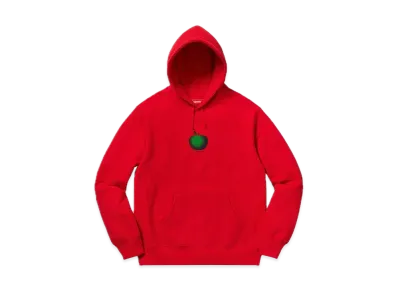 Supreme Apple Hooded Sweatshirt "Red"