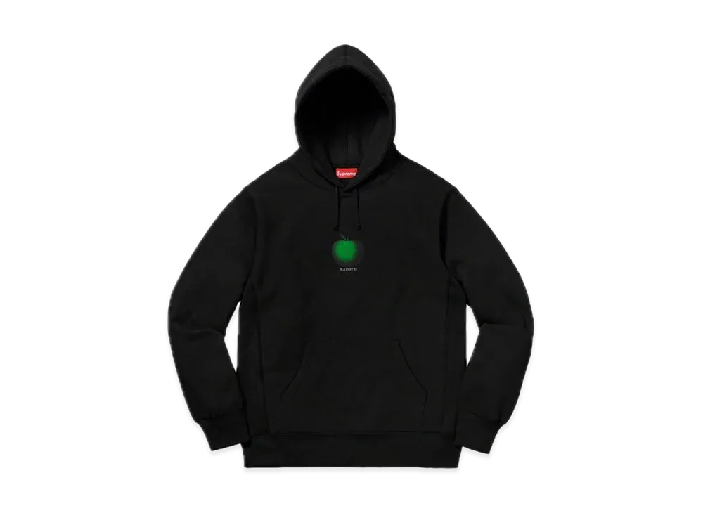 Supreme Apple Hooded Sweatshirt "Black"