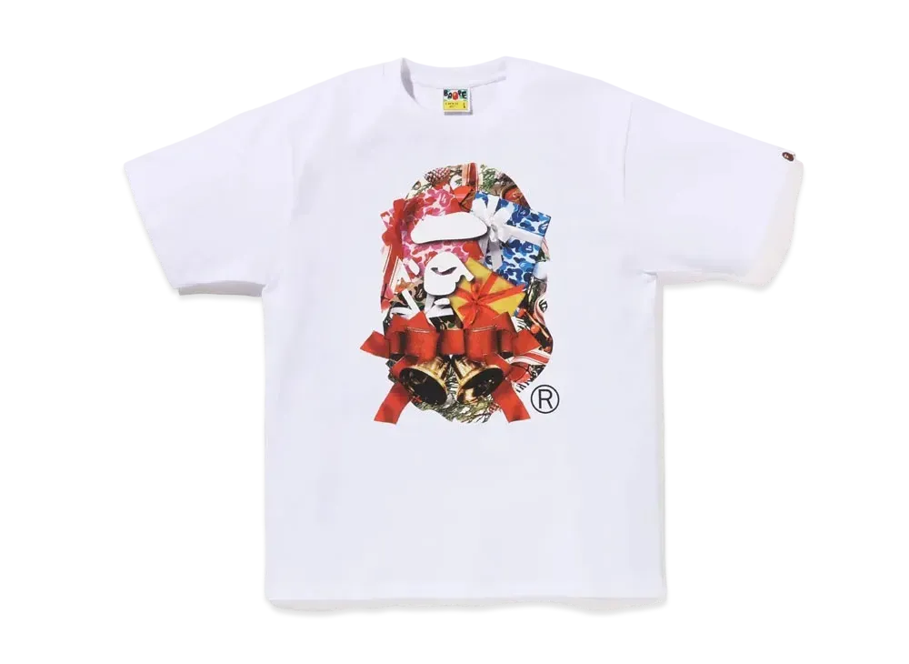 A BATHING APE Christmas Ape Head Tee 