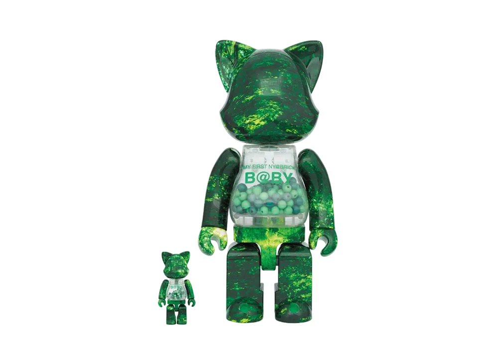 Bearbrick MY FIRST NY@BRICK B@BY 100% & 400% FOREST GREEN Ver.