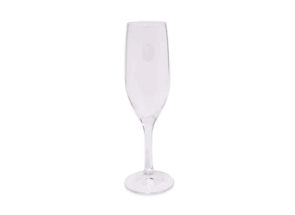 A BATHING APE Ape Head Champagne Glass "Clear"